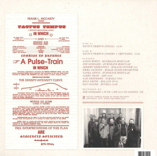 A Pulse Train : Tactus Tempus (12")