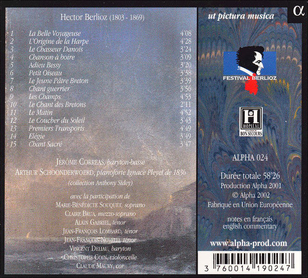 Hector Berlioz - Jérôme Correas, Arthur Schoonderwoerd : La Belle Voyageuse (CD, Album)