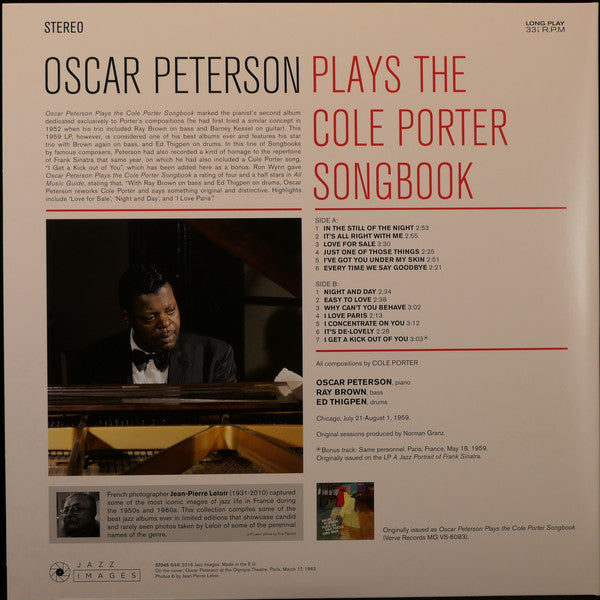 Oscar Peterson : Oscar Peterson Plays The Cole Porter Songbook (LP, Album, Dlx, Ltd, RE, 180)