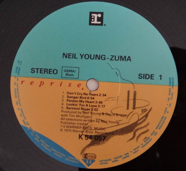 Neil Young With Crazy Horse : Zuma (LP, Album, RE)