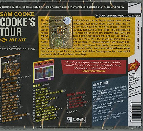 Sam Cooke : Cooke's Tour + Hit Kit + 4 Bonus Tracks (CD, Comp, RE, RM)