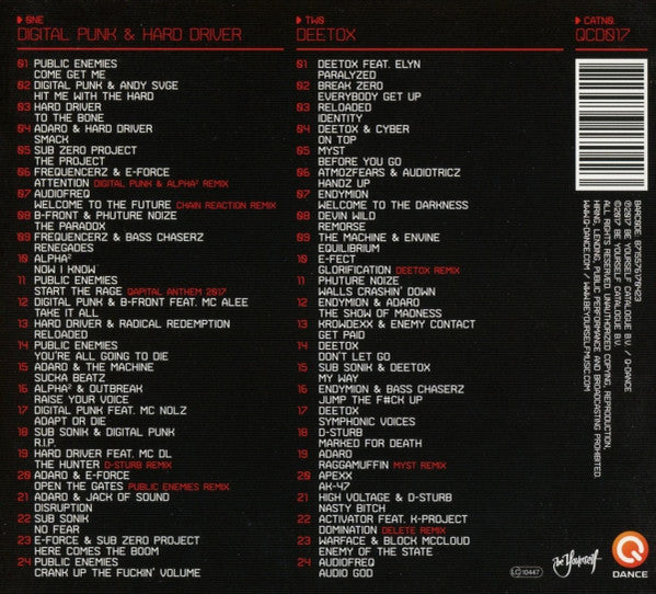 Digital Punk & Hard Driver and Deetox : Qapital (2xCD, Comp, Mixed)