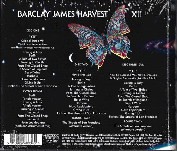 Barclay James Harvest : XII (CD, Album, RE, RM + CD, Album, Rem + DVD-V, Album,)