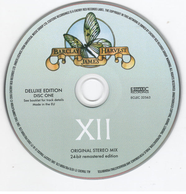 Barclay James Harvest : XII (CD, Album, RE, RM + CD, Album, Rem + DVD-V, Album,)