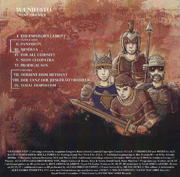 Mænifesto : Veni Vidi Vici (CD, Album)