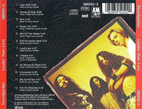 Soundgarden : Louder Than Love (CD, Album, RE)