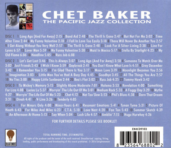 Chet Baker : The Pacific Jazz Collection (4xCD, Comp)