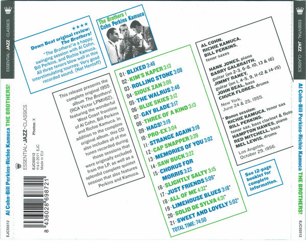 Cohn*, Perkins*, Kamuca* : The Brothers ! (CD, Comp)