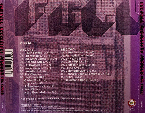 The Fall : Rebellious Jukebox Volume Three (Burn It All Down Live!!) (2xCD, Comp)