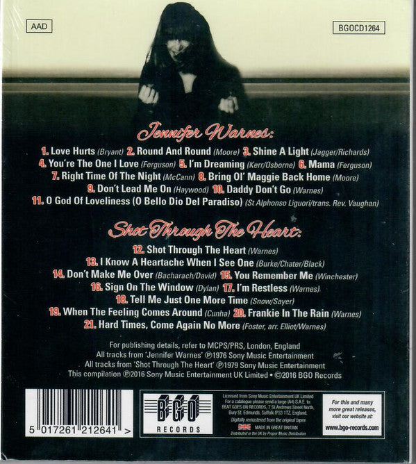 Jennifer Warnes : Jennifer Warnes / Shot Through The Heart (CD, Comp, RM)