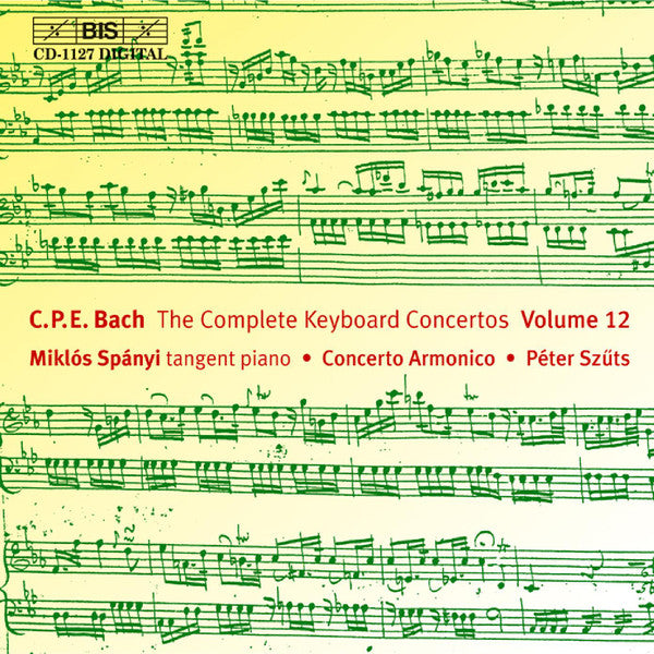 Carl Philipp Emanuel Bach, Miklos Spanyi : The Complete Keyboard Concertos -  Volume 12 (CD)
