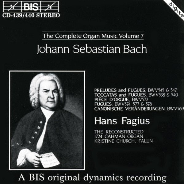 Johann Sebastian Bach / Hans Fagius : Preludes And Fugues / Toccatas And Fugues / Pièce D'Orgue / Fugues / Canonische Veränderungen (2xCD)