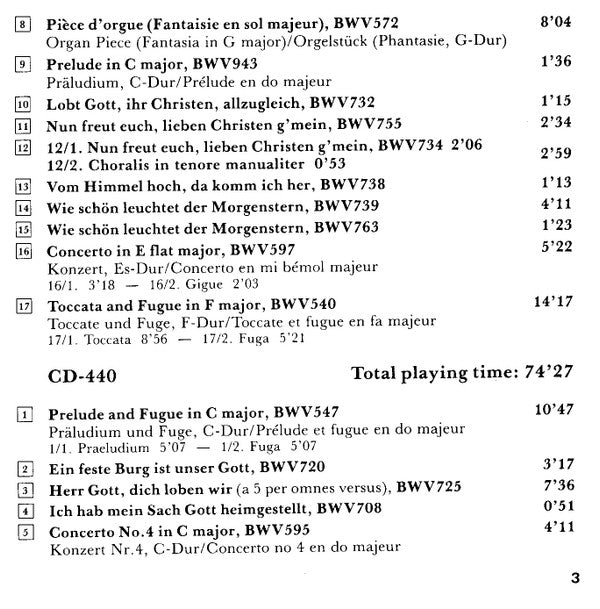 Johann Sebastian Bach / Hans Fagius : Preludes And Fugues / Toccatas And Fugues / Pièce D'Orgue / Fugues / Canonische Veränderungen (2xCD)