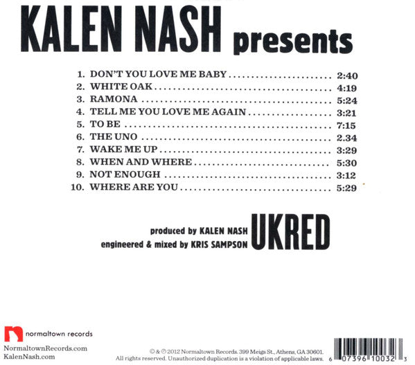 Kalen Nash : Ukred (CD)