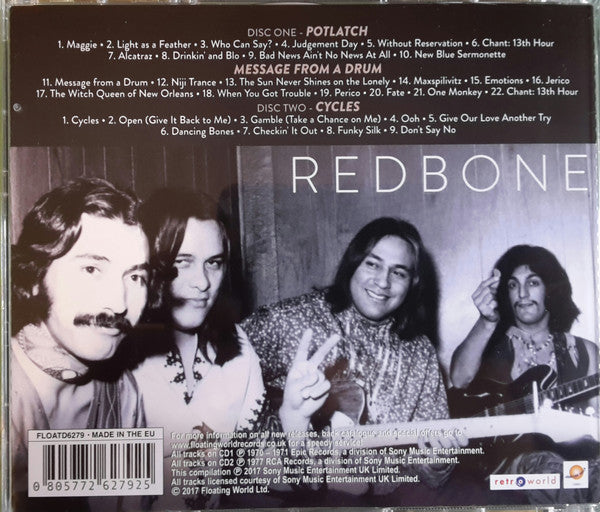Redbone : Potlatch / Message From A Drum / Cycles (2xCD, Comp)