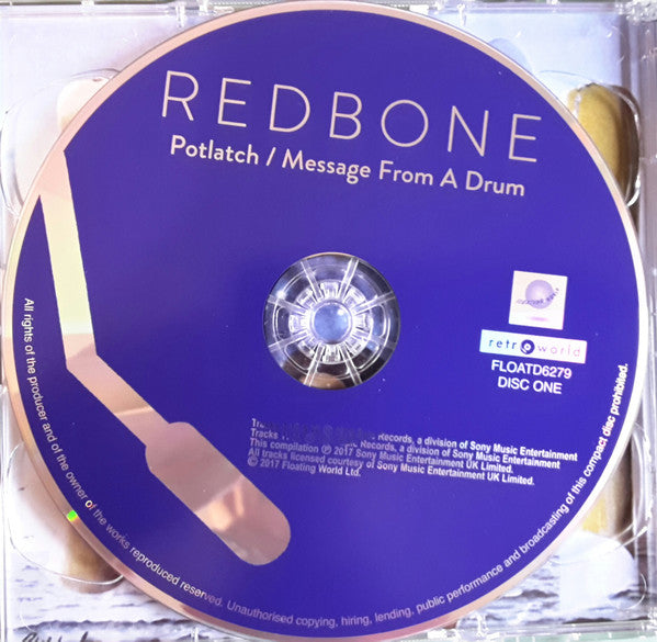 Redbone : Potlatch / Message From A Drum / Cycles (2xCD, Comp)