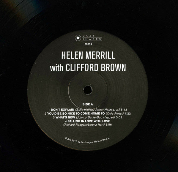 Helen Merrill, Clifford Brown : Helen Merrill With Clifford Brown (LP, Album, Dlx, Ltd, RE, 180)