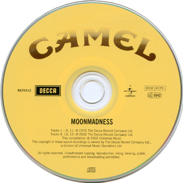 Camel : Moonmadness (CD, Album, RE, RM, Uni)