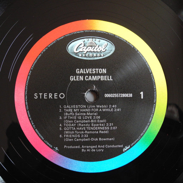 Glen Campbell : Galveston (LP, Album, RE, 180)