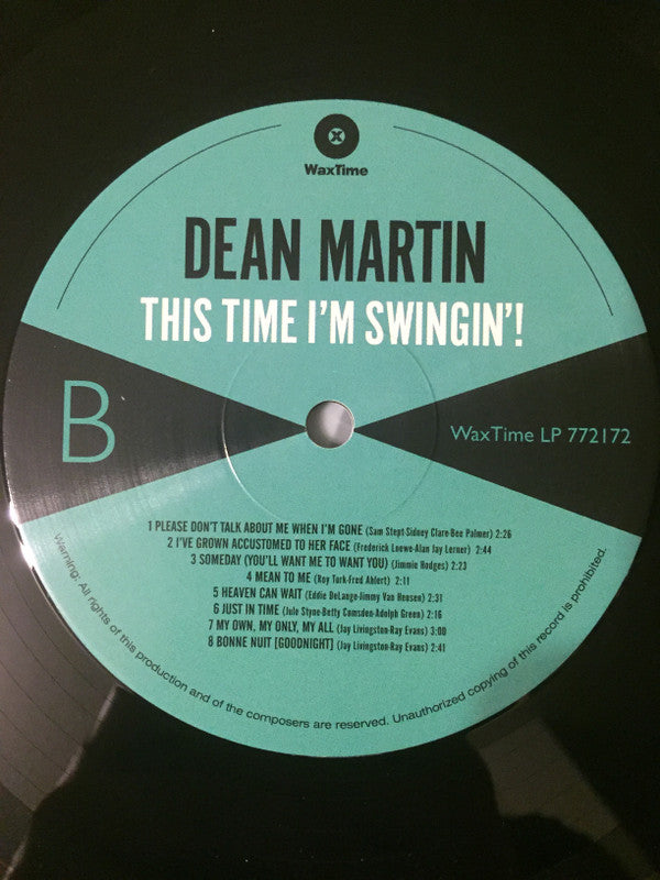 Dean Martin : This Time I'm Swingin'! (LP, Album, Ltd, 180)