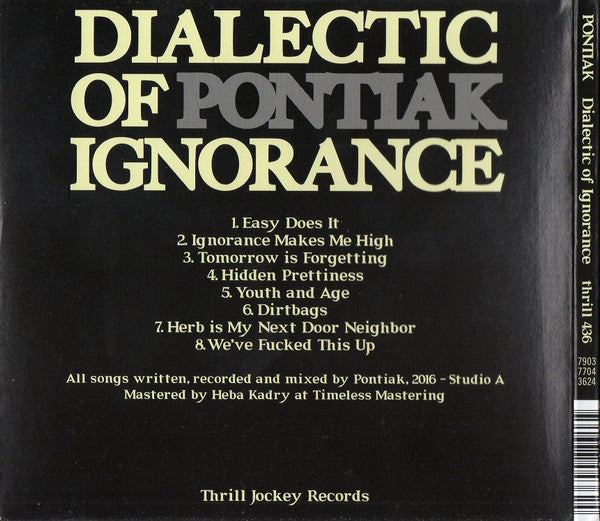 Pontiak (2) : Dialectic Of Ignorance (CD, Album)