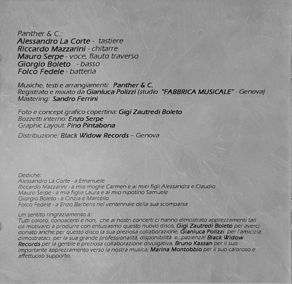 Panther & C. : Il Giusto Equilibrio (CD, Album)