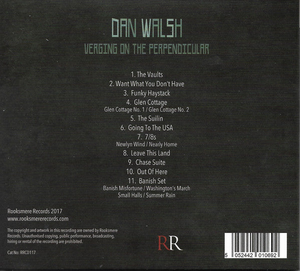 Dan Walsh (2) : Verging On The Perpendicular  (CD, Album)