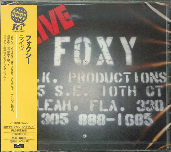 Foxy : Live (CD, Album, Ltd, RE, RM)