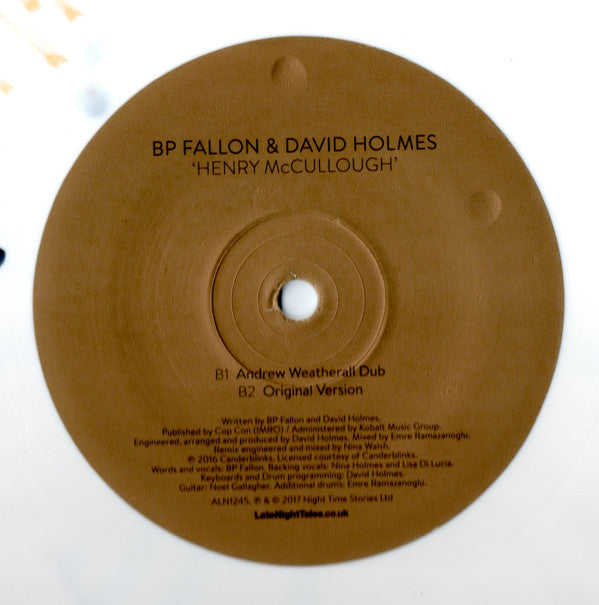 BP Fallon & David Holmes : Henry McCullough (The Andrew Weatherall Remixes) (12", RSD, Ltd, Num, Sil)