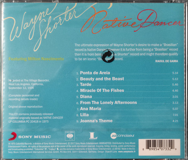 Wayne Shorter Featuring Milton Nascimento : Native Dancer (CD, Album, RE)