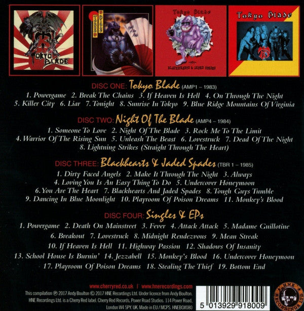 Tokyo Blade : Knights Of The Blade (4xCD, Album, Comp, RM + Box)