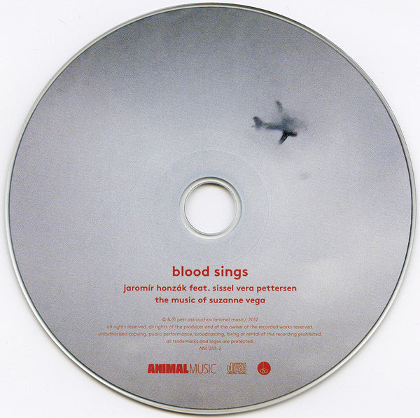 Jaromír Honzák (2) Feat. Sissel Vera Pettersen : Blood Sings - The Music Of Suzanne Vega (CD, Album)