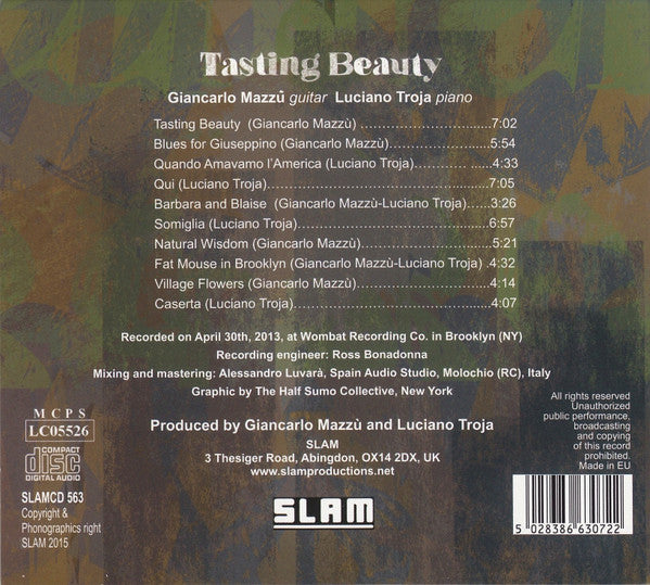 Giancarlo Mazzù, Luciano Troja : Tasting Beauty (CD, Album)