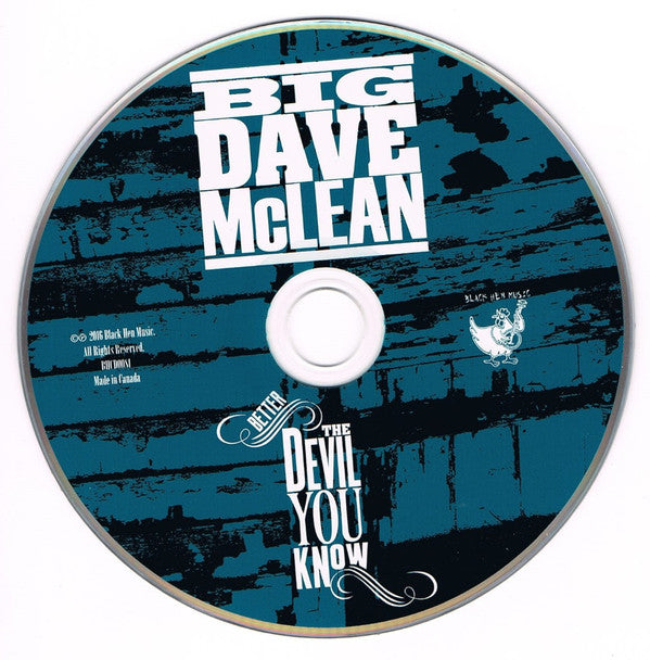 Big Dave McLean : Better The Devil You Know  (CD, Album)