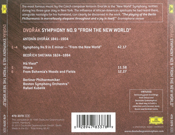 Dvořák* - Rafael Kubelik, Berliner Philharmoniker : Symphony No.9 "From The New World" (CD, Comp, RP)