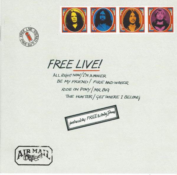 Free : Free Live! (CD, Album, RE, RM)