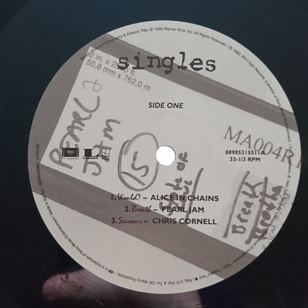 Various : Singles (Original Motion Picture Soundtrack) (2xLP, RE, Gat + CD + Comp, Dlx, 25t)