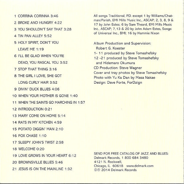 Sleepy John Estes With Hammie Nixon : Live In Japan (CD, Album)