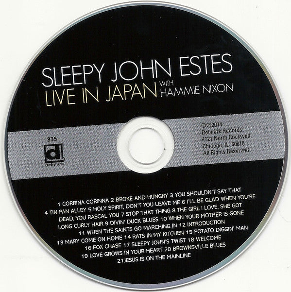 Sleepy John Estes With Hammie Nixon : Live In Japan (CD, Album)