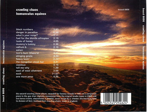 Crawling Chaos : Homunculus Equinox (CD, Album, RM)