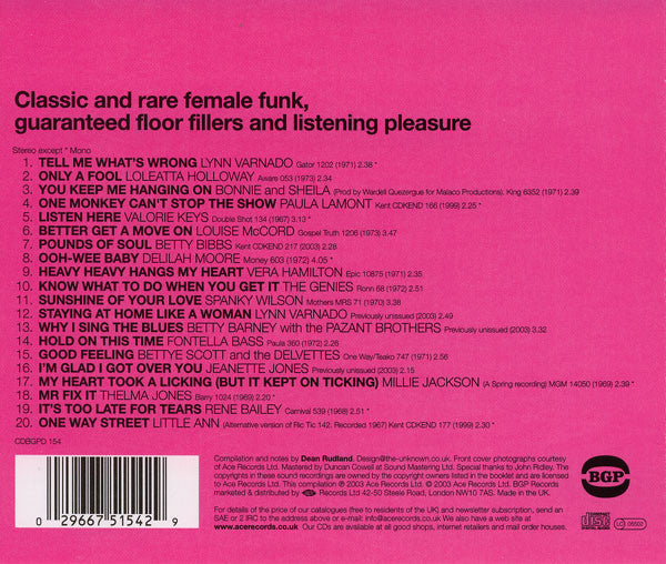 Various : Funk Soul Sisters. (CD, Comp)