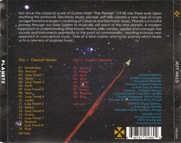 Jeff Mills & Orquestra Sinfónica do Porto Casa da Música : Planets (2xCD, Album)