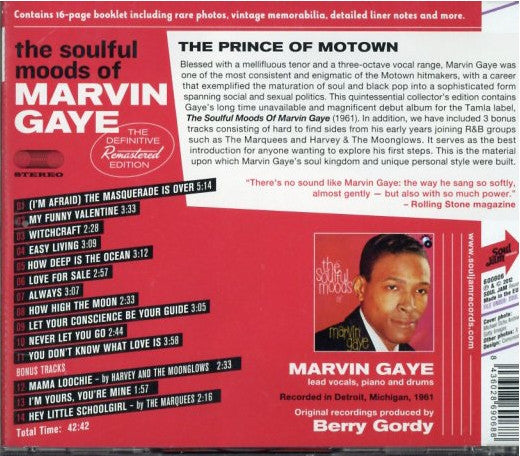 Marvin Gaye : The Soulful Moods Of Marvin Gaye (CD, Album, RE, RM)