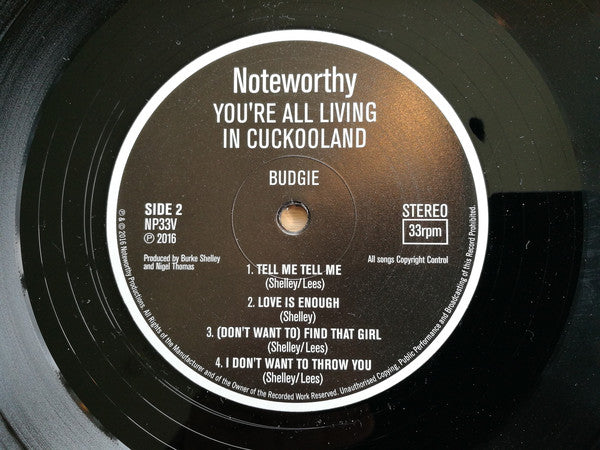 Budgie : You're All Living In Cuckooland (LP, Album)