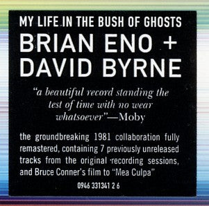 Brian Eno + David Byrne : My Life In The Bush Of Ghosts (CD, Album, Enh, RE, RM, Med)