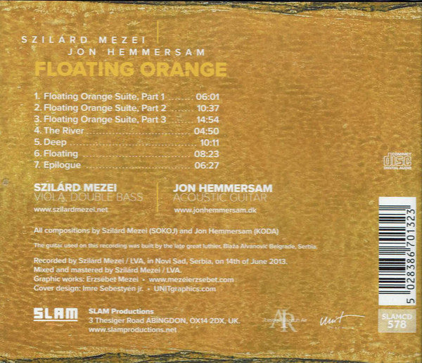 Szilárd Mezei | Jon Hemmersam : Floating Orange (CD, Album)