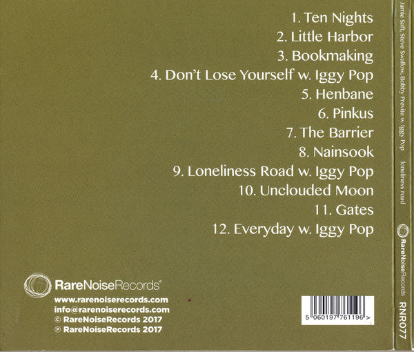 Jamie Saft, Steve Swallow, Bobby Previte With Iggy Pop : Loneliness Road (CD, Album)