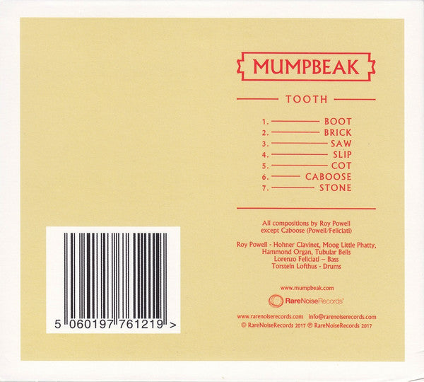 Mumpbeak : Tooth (CD, Album)
