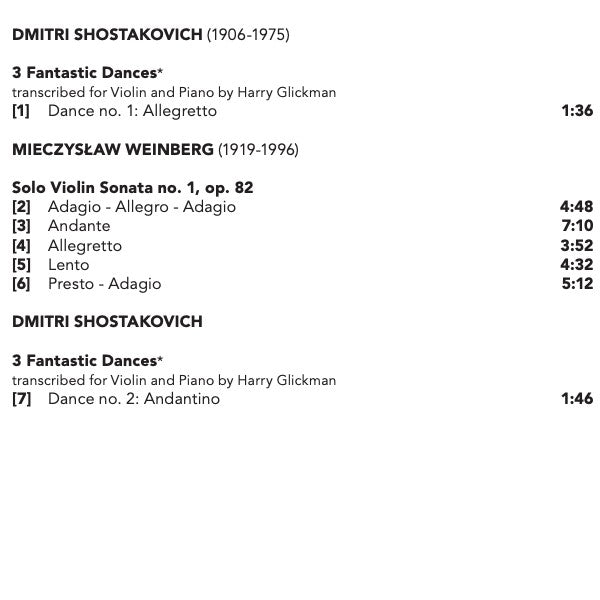 Mieczysław Weinberg - Linus Roth : Solo Sonatas For Violin Nos. 1 - 3 (SACD, Hybrid, Multichannel)