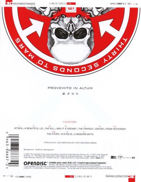 30 Seconds To Mars : A Beautiful Lie (CD, Album, Enh, RE)